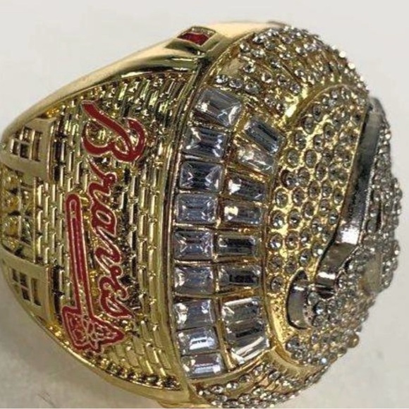 Atlanta Braves Replica Gold and Silver World Series 2021 Championship Ring 11 - Picture 3 of 11